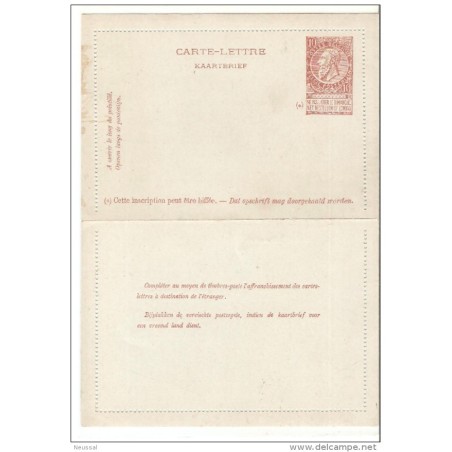 Entero postal  Belgica