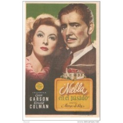Cartel de cine niebla en el pasado con publicidad Cine de Alcoy