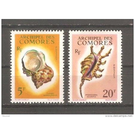 Sellos n 22 y 23 comores