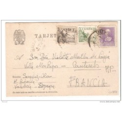 Tarjeta postal con censura militar valencia de cid