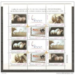 Minipliego de la serie n 36798A España Caballos 1999