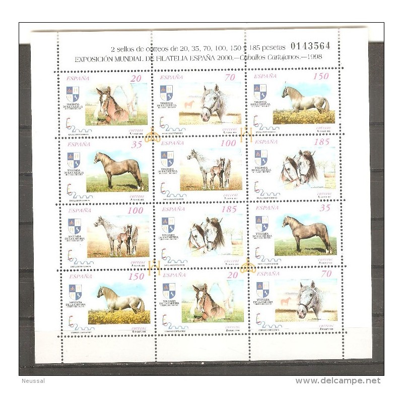3 Minipliegos de Caballos años 1998 1999 y 2000 3 Minipliegos de Caballos años 1998 1999 y 2000