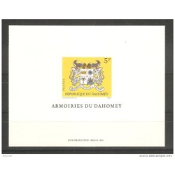 3 Pruebas de Lujo papel carton  Dahomey
