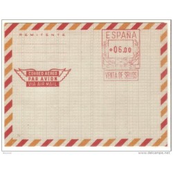 Aerograma  con Franqueo  Mecanico  Edifil n  74