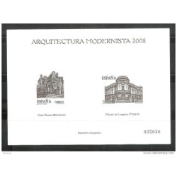 Prueba de artistas Hoja calcografica  Arquitectura Modernista 2008