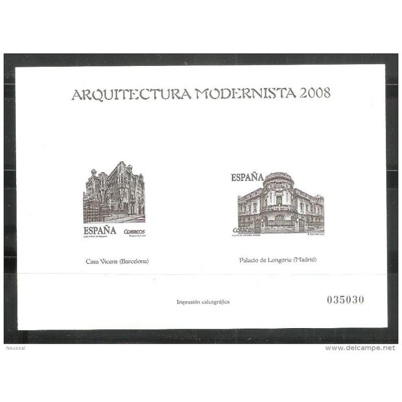 Prueba de artistas Hoja calcografica Arquitectura Modernista 2008 Prueba de artistas Hoja calcografica Arquitectura Modernista 2008