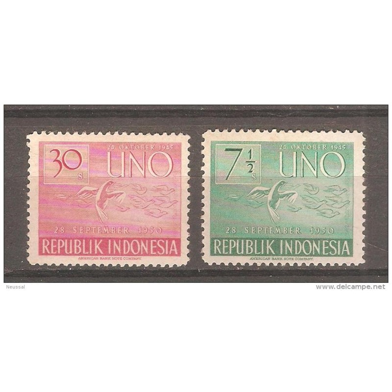 Sellos n 47 y 50 Indonesia Sellos n 47 y 50 Indonesia