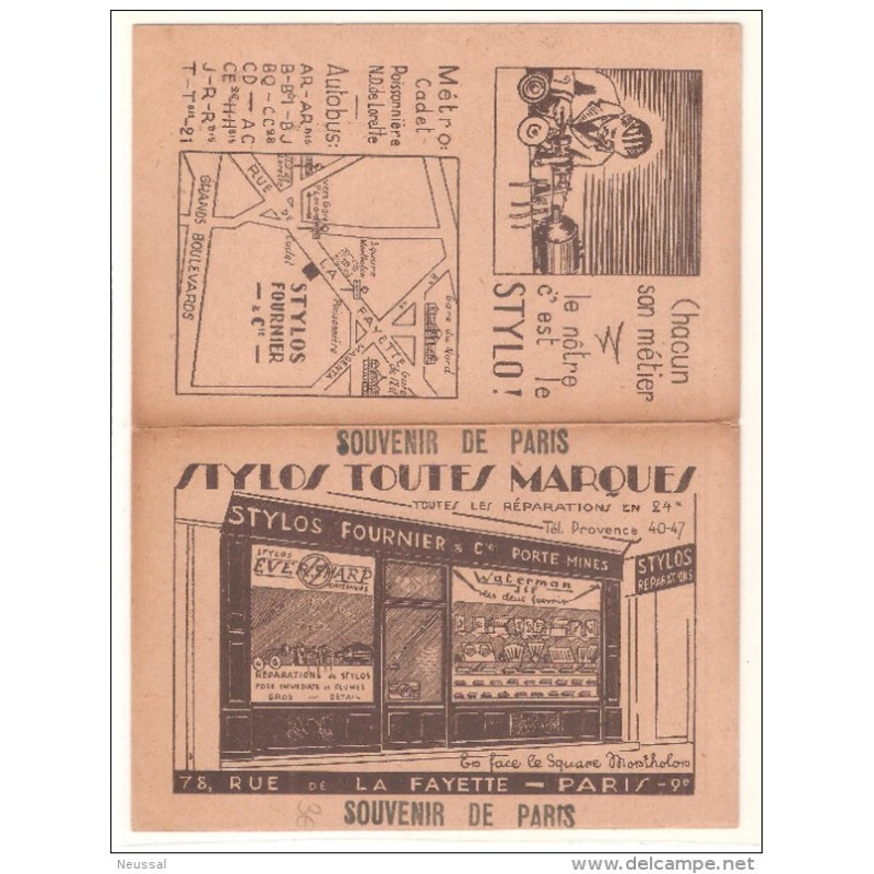 Papel publicitario antiguo Papel publicitario antiguo