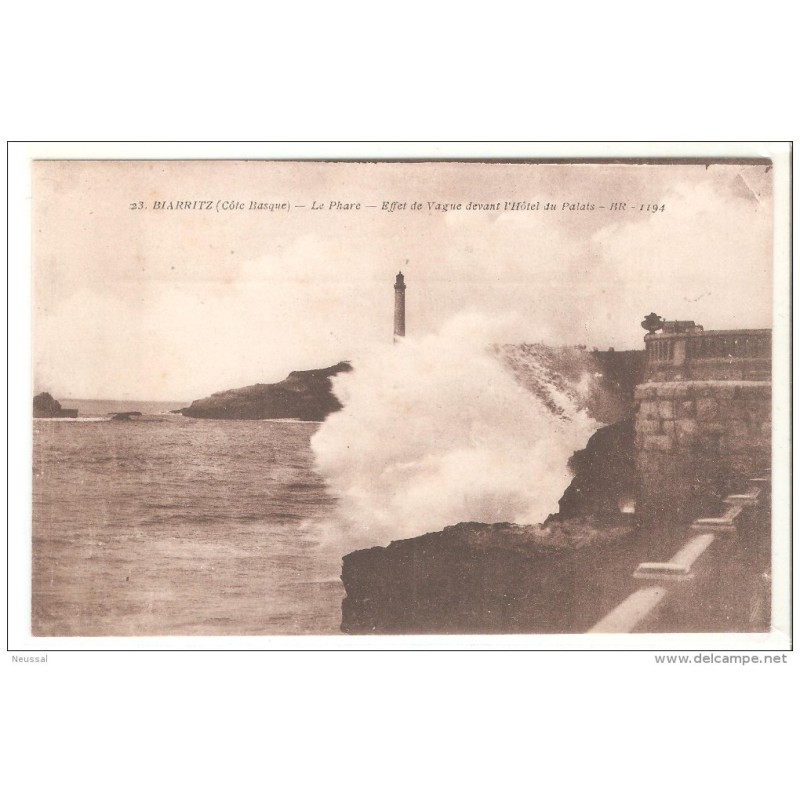 Tarjeta postal biarritz le phare