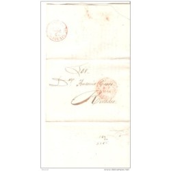 Carta prefilatelica de Rivadeo 1848