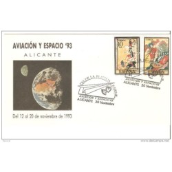 Carta con cuño dia de la filatelia juvenil  con sellos con perforacion 1