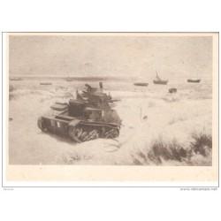 Tarjeta postal  Tanque en playa