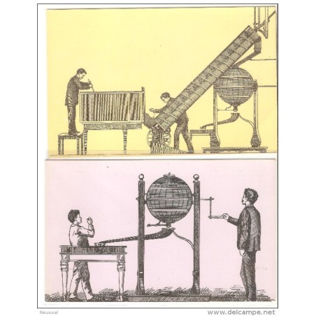 2 Tarjetas postales de Loteria nacional