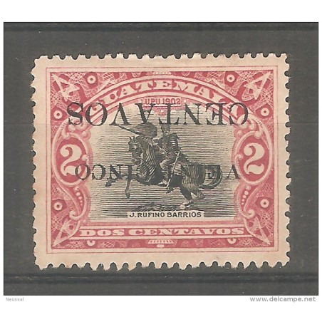 Sello n 159 con sobrecarga invertida guatemala