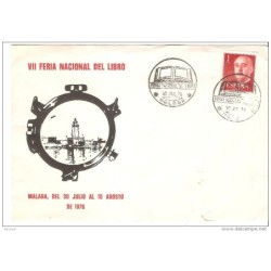 Carta con matasellos feria nacional del libro 1976