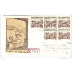 Sobre de primer dia circulado 1963 paisajes