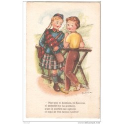 Tarjeta postal de titulo  amor y los paises