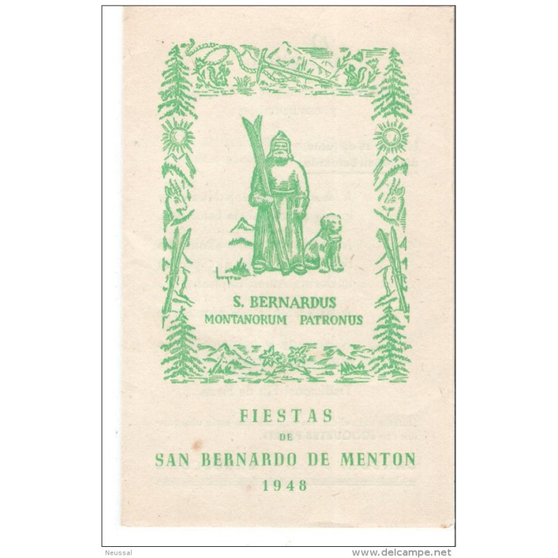 Tarjeta publicitaria S bernardus 1948 Tarjeta publicitaria S bernardus 1948