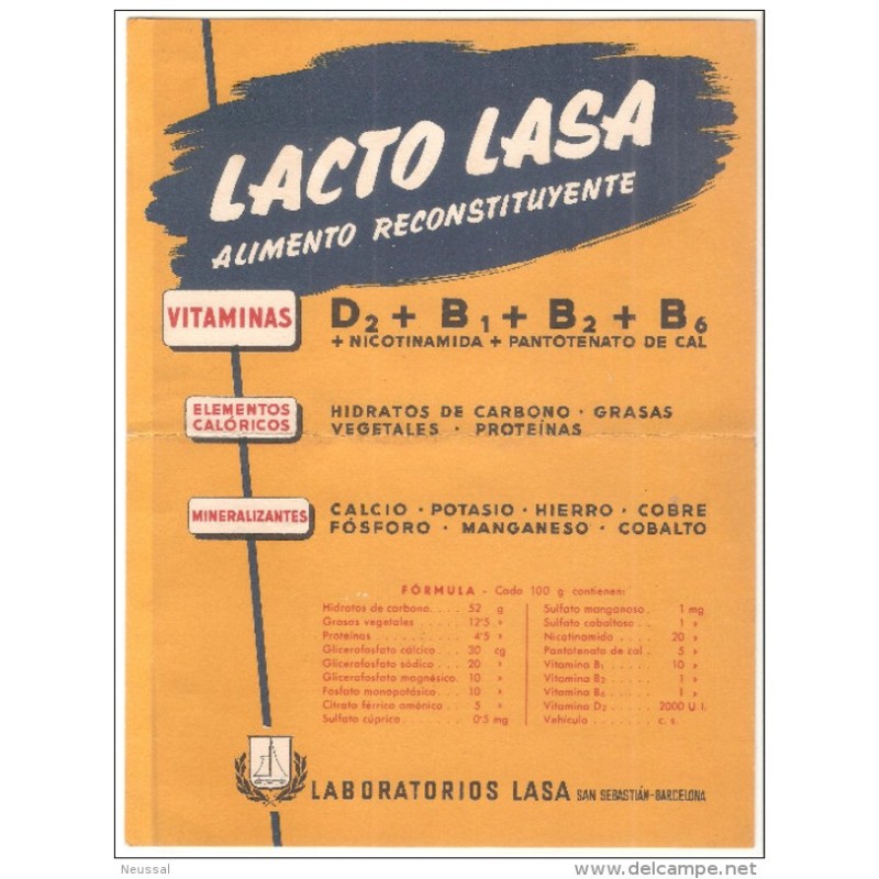Papel secante publicidad Lacto lasa Papel secante publicidad Lacto lasa