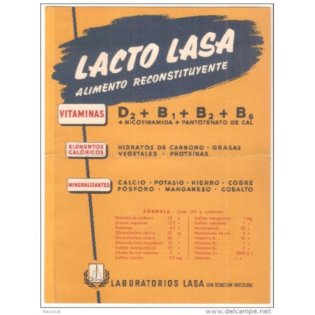 Papel secante publicidad Lacto lasa
