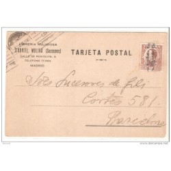 Tarjeta postal circulada de 1932 madrid