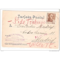 Tarjeta postal circulada 1957