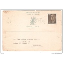 Tarjeta  circulada de 1958  Ronda