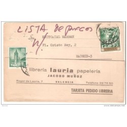 Tarjeta  circulada de valencia