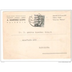 Tarjeta  circulada de valencia