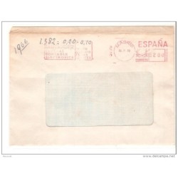 Carta con matasello mecanico 1973