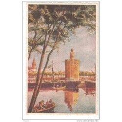 Tarjeta postal torre del oro