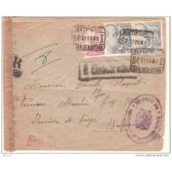 Carta  con censura militar san sebastian 1943 y matasellos de alemania