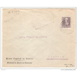 Carta con matasellos censura militar alcala de guadaira