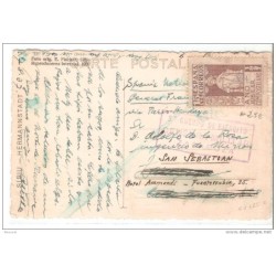 Tarjeta postal censura militar zaragoza
