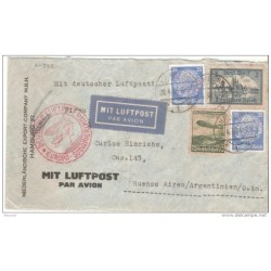 Carta aerea de 1936 direccion buenos aires