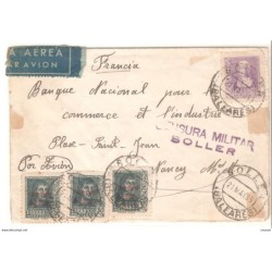 Carta con censura militar de soller 1939
