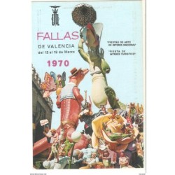 Tarjeta de 1970 fallas de valencia