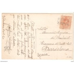Tarjeta  con matasellos CARTERIA VILADRAU