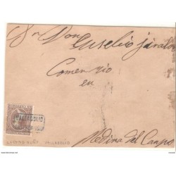 Recorte de tarjeta  con matasellos CARTERIA castronuño valladolid