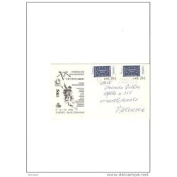 Carta con  etiquetas  y publicidad de baloncesto