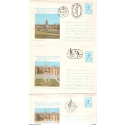 3 sobres enteros postales con diferentes matasellos