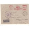Carta con matasellos censura militar Barcelona y matasellos Rojo de Berlin 1939