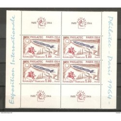 Sello n 1422 En bloque de 4 Francia