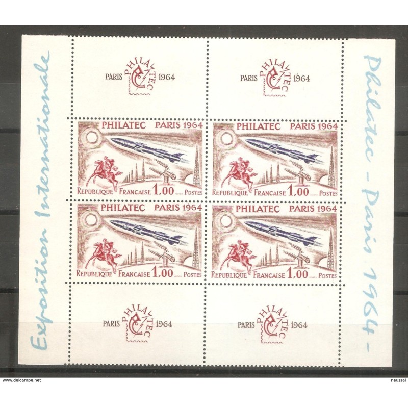 Sello n 1422 En bloque de 4 Francia Sello n 1422 En bloque de 4 Francia
