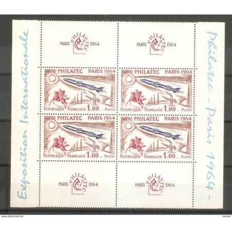 Sello n 1422 En bloque de 4 Francia
