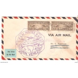Carta de 1927  matasellos  maturin venezuela