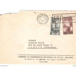 Carta circulada 1951 matasellos milano