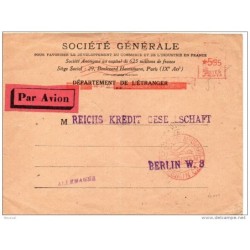 Carta con matasellos en rojo y direccion alemania 1932