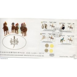 Carta 1984 con serie de caballos