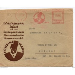 Carta con matasellos rojo Erfurt 1936